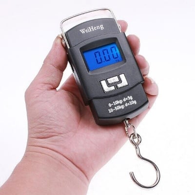 Picture of Electronic Weight Scale 50 Kg - Durable Metal Hook | MNK SHOP(Deep Black)