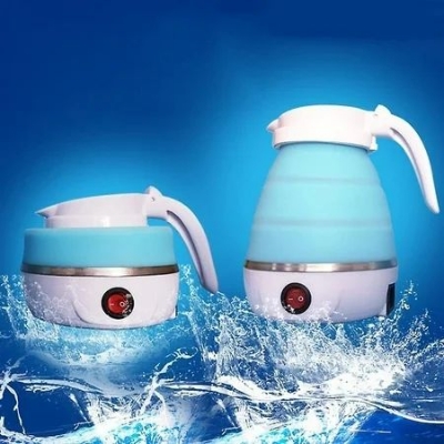Picture of খাদ্যগ্রেড সিলিকন ট্রাভেল কেটলি, স্বাস্থ্যকর ও নিরাপদ | MNK SHOP(Blue)