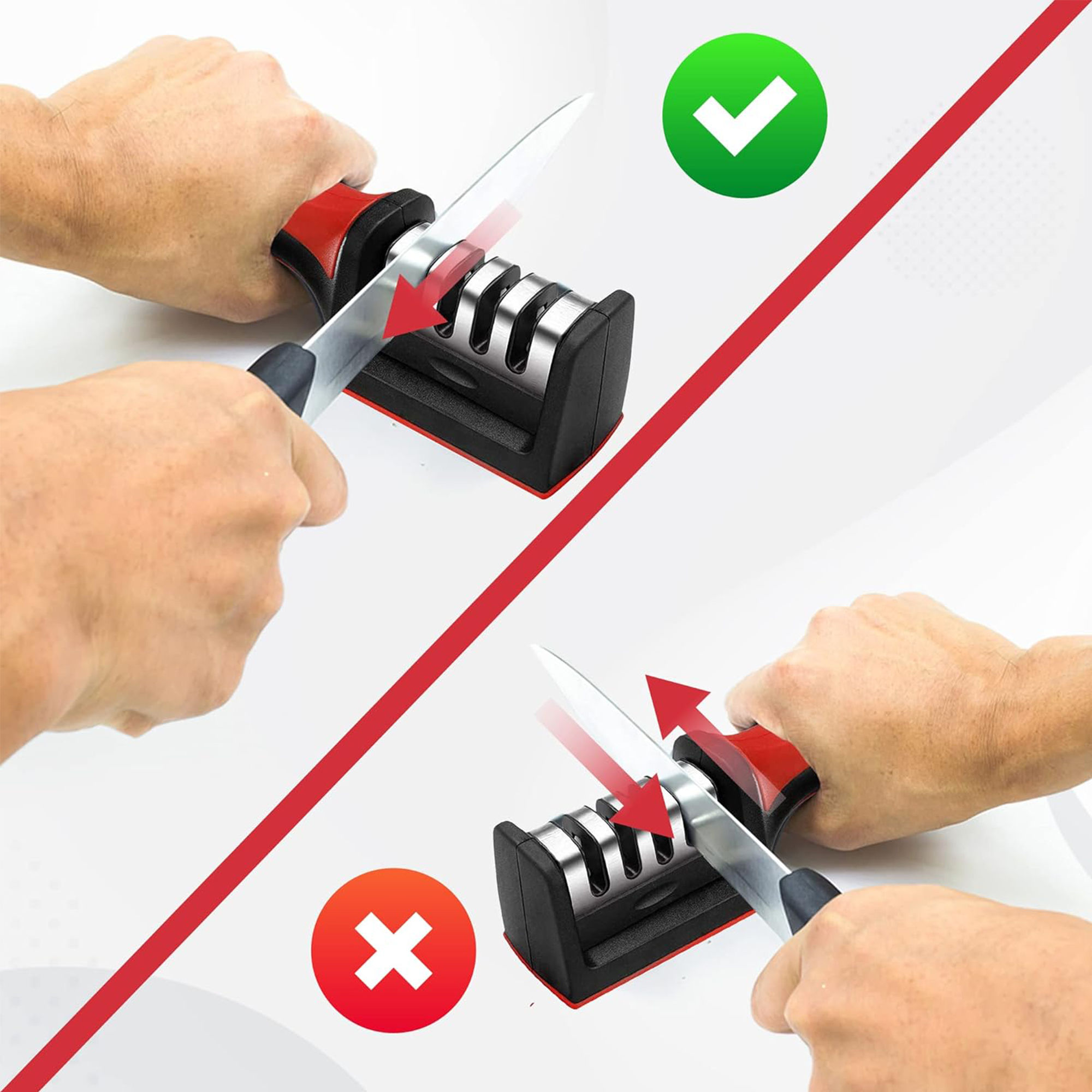 Picture of ছুরি ধার করার যন্ত্র ব্যবহার সহজ নিরাপদ ও টেকসই | MNK SHOP(Red)