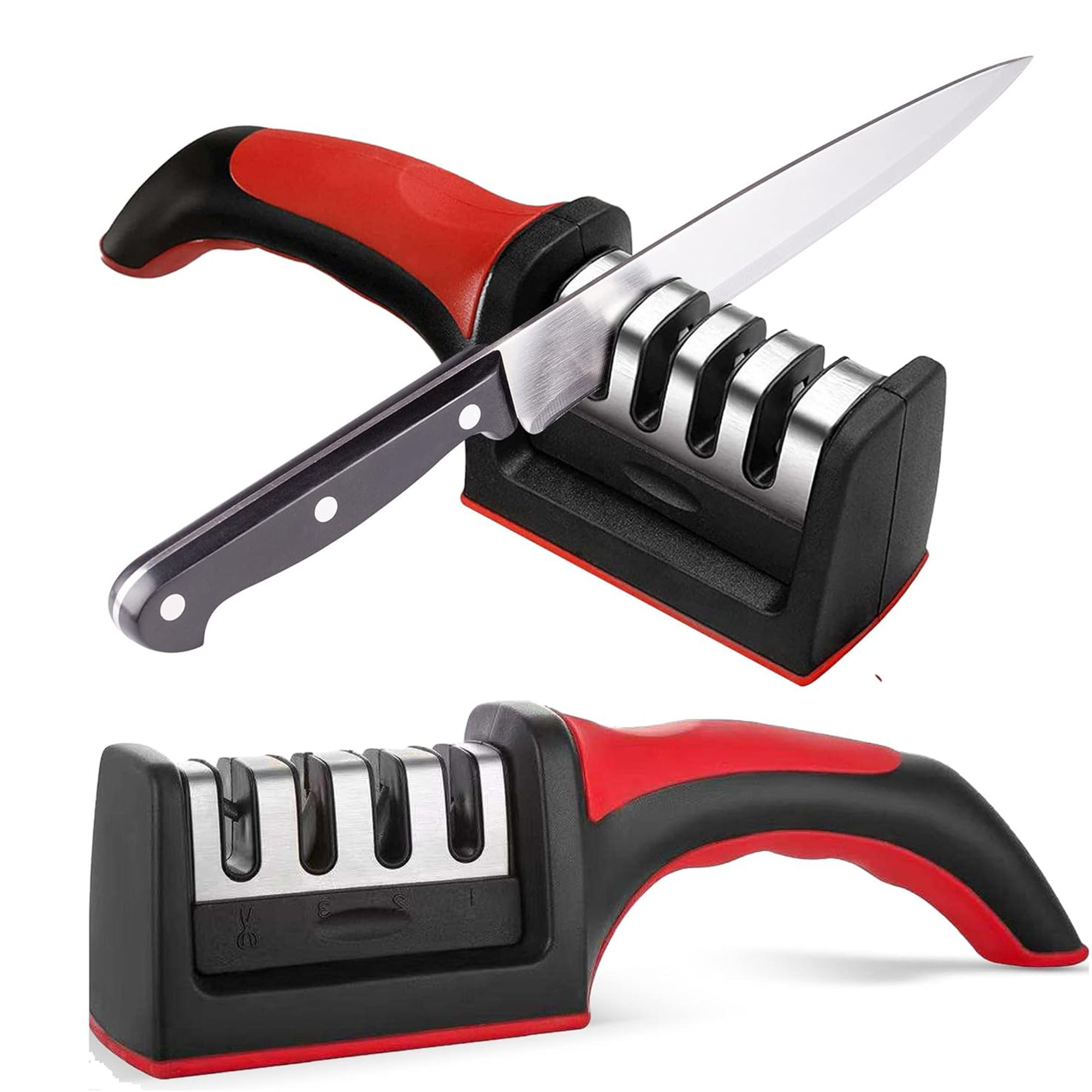 Picture of পেশাদার ছুরি ধার করার যন্ত্র রেস্টুরেন্ট ও ঘরোয়া ব্যবহারের জন্য সেরা মানের পণ্য | MNK SHOP(Red)
