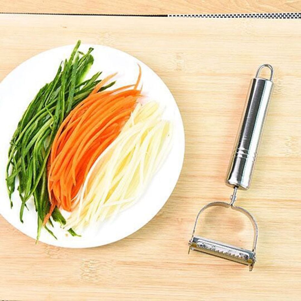 Picture of Handy Julienne Peeler for Creating Uniform Vegetable Strips | MNK SHOP(Silver)