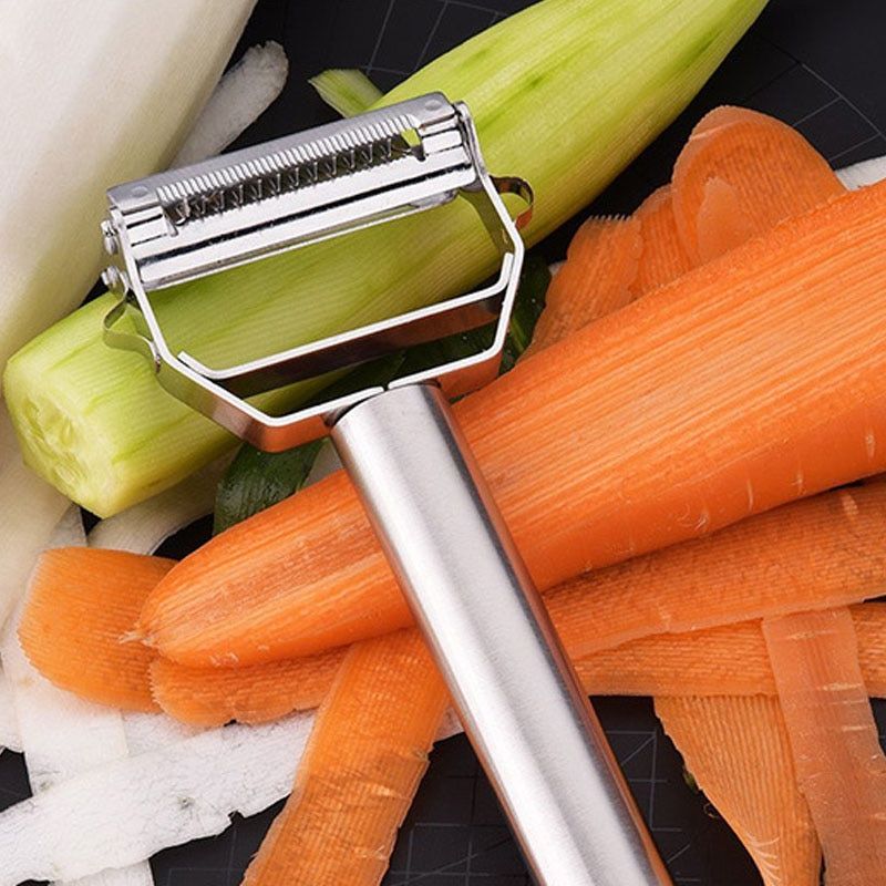 Picture of Vegetable Julienne Peeler for Making Creative Salad Designs | MNK SHOP(Silver)