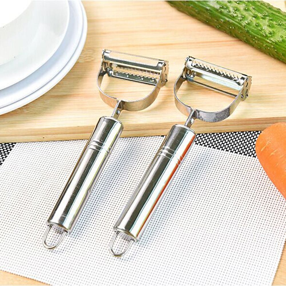 Picture of Julienne Peeler Sharp and Smooth Cutting Tool for Vegetables | MNK SHOP(Silver)