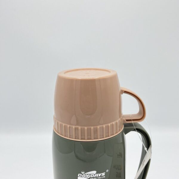 Picture of Glass Inner Printed Vacuum Flask Hot Cold One Cup Beautiful Thermos Bottle for Daily Life | MNK SHOP(Multicolor)