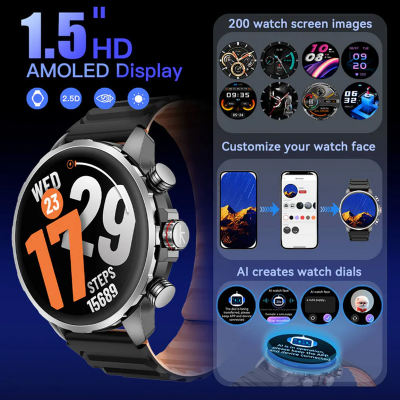 Picture of Kieslect kr 3 Bluetooth Calling Smart Watch Denim Denim