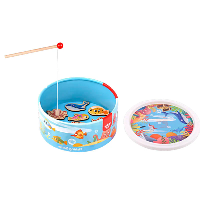 Picture of Wooden Magnetic 32 pcs  Fishing Game for kids