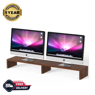 Picture of Working station Home Ofiice Desk, Monitor Riser Stand for Desk, Table for Monitor Riser