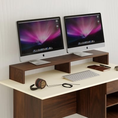 Picture of Working station Home Ofiice Desk, Monitor Riser Stand for Desk, Table for Monitor Riser
