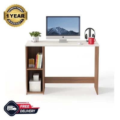Picture of Mallium Study & Computer Table with Storage Shelve for Home & Office Desk