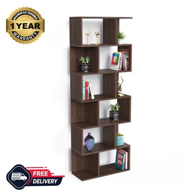 Picture of Crosbon BookShelf Book Rack Organizer with Shelves for Décor Display, Floor Standing Display Rack for Home Office Library