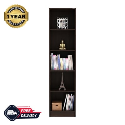 Picture of Alex 5 Tier Bookshelf, Book Rack Organizer with Shelves for Décor Display, Floor Standing Display Rack for Home Office Library