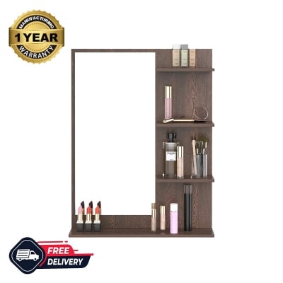 Picture of Rico Mini Dressing Table Wall Mount Dressing Mirror with Storage Shelve