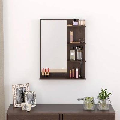 Picture of Rico Mini Dressing Table Wall Mount Dressing Mirror with Storage Shelve