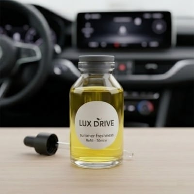 Picture of Lux Drive Premium Car Air Freshener Refill - 50ml High Concentration Fragrance Oil with Precision Dropper