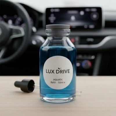 Picture of Lux Drive Premium Car Air Freshener Refill - 50ml High Concentration Fragrance Oil with Precision Dropper