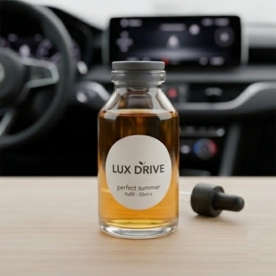 Picture of Lux Drive Premium Car Air Freshener Refill - 100ml High Concentration Fragrance Oil with Precision Dropper