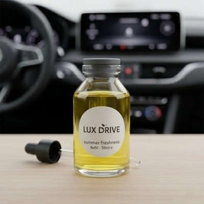 Picture of Lux Drive Premium Car Air Freshener Refill - 100ml High Concentration Fragrance Oil with Precision Dropper