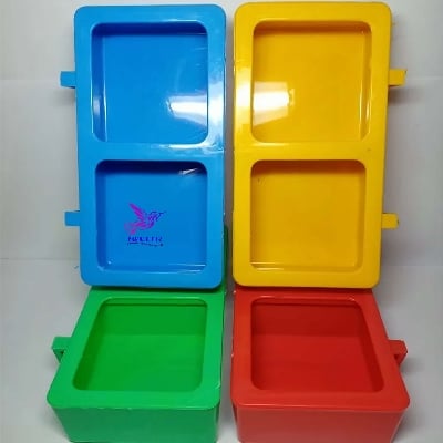 Picture of Double Chamber Food Pot for Birds or pigeon 2 Pcs