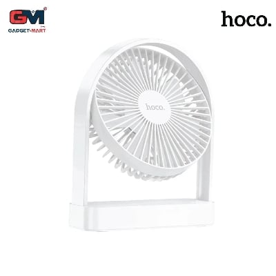 Picture of Hoco HX65 Ultra Thin 2000mAh Rechargable Table Fan - White