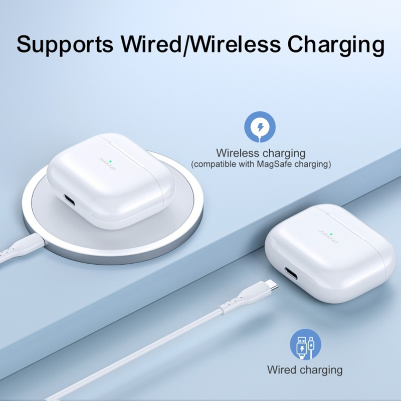 Picture of JOYROOM Wireless Earbuds JR-T03S Plus TWS White joyroom earbuds jr t03s Plus