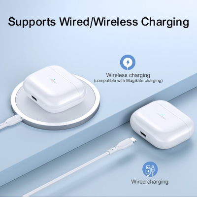Picture of JOYROOM Wireless Earbuds JR-T03S Plus TWS White joyroom earbuds jr t03s Plus
