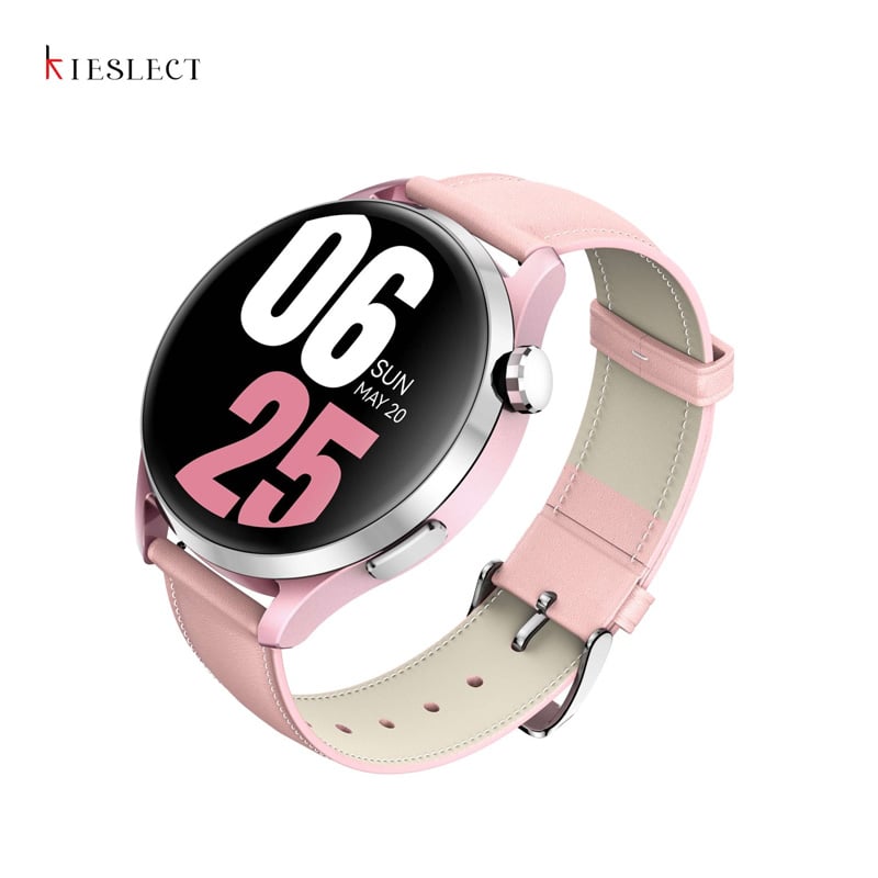 Picture of Kieslect Lora 3 BT Calling Smart Watch (Gold metal+white leather)