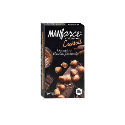 Picture of Manforce Cocktail Chocolate & Hazelnut Flavoured condom -10 Pcs