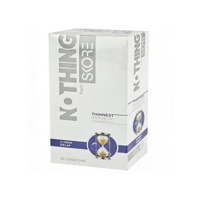 Picture of Skore Nothing Thinnest Climax Delay Flavoured Condoms 10's Pack