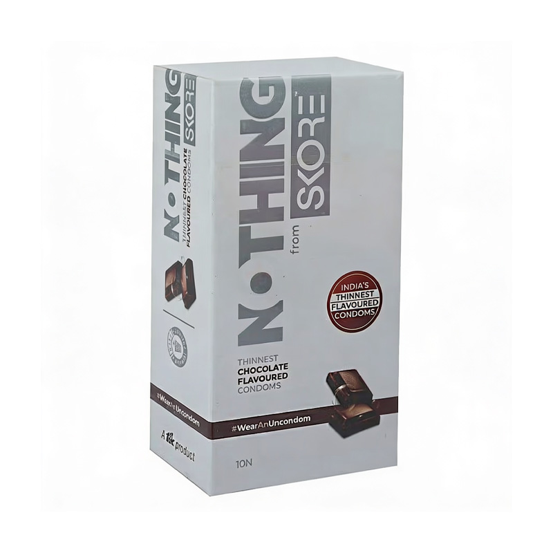 Picture of Skore Nothing Thinnest Chocolate Flavoured Condoms 10's Pack