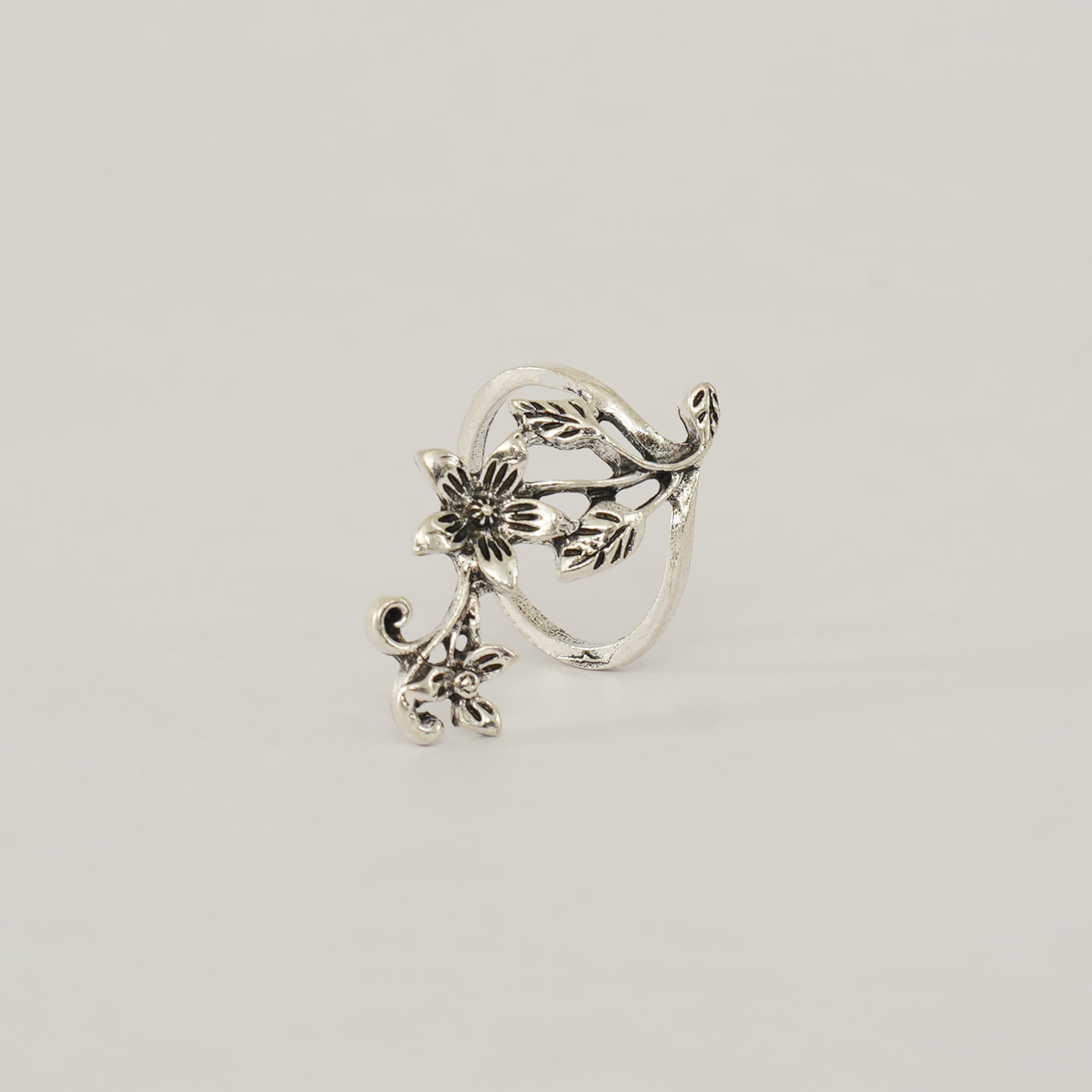 Picture of 4 set natural shape leaf finger ring set for women