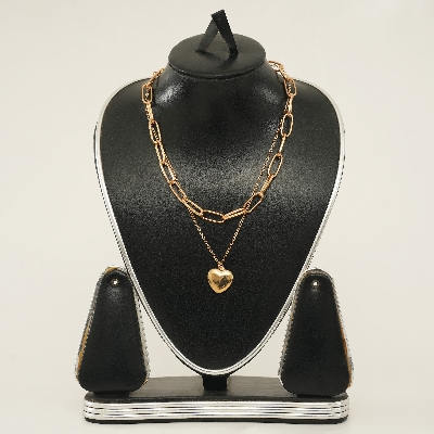 Picture of Love Pendant Sweater Chain Long Multi-Layer Necklaces For Women Fashion Jewelry