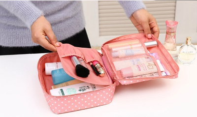 Picture of Women Multifunction Travel Cosmetic Bag Makeup Case Pouch Toiletry Organizer