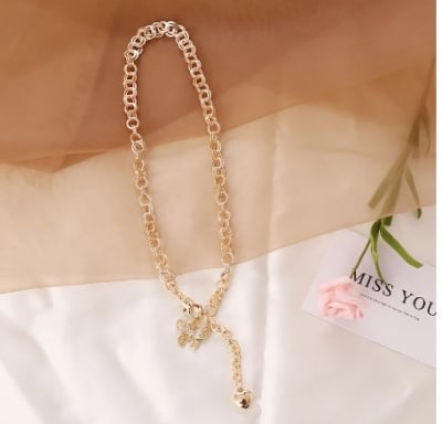 Picture of 2021 Trend Elegant  Moon Pentagram Pendant Necklace Jewelry Drop Oil Butterfly Love Simple Necklace