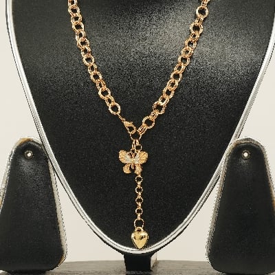 Picture of 2021 Trend Elegant  Moon Pentagram Pendant Necklace Jewelry Drop Oil Butterfly Love Simple Necklace