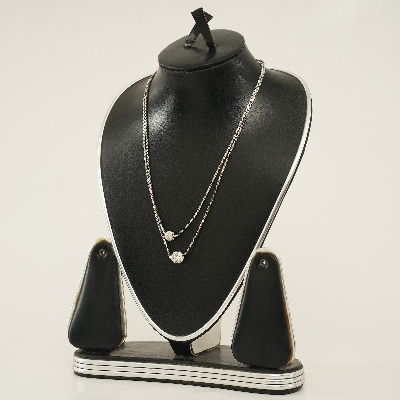Picture of Double Layer Shiny  Zirconia Crystal Lucky Ball Pendant Necklace For Women