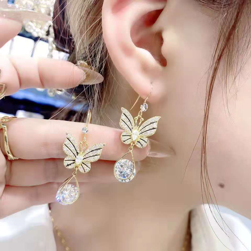Picture of Pair Hook Earrings All Match Earrings Electroplating Long Lasting Drop Earrings - Ear Ring