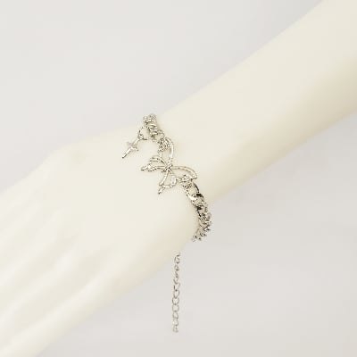 Picture of Star  Pendant Bracelet For Women Retro Punk Gothic Butterfly Bracelet Jewelry