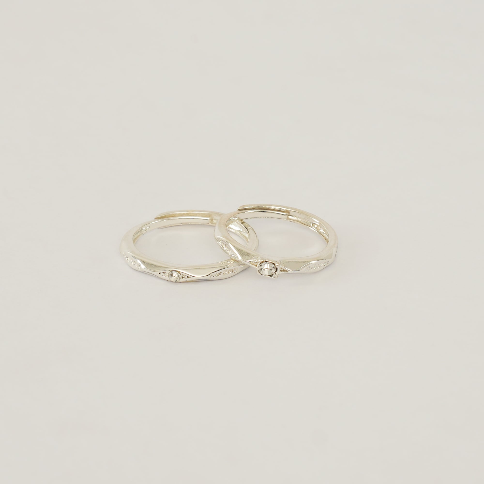 Picture of Her King His Queen Couple Wedding Rings For Women Men Valentine's Day Gift