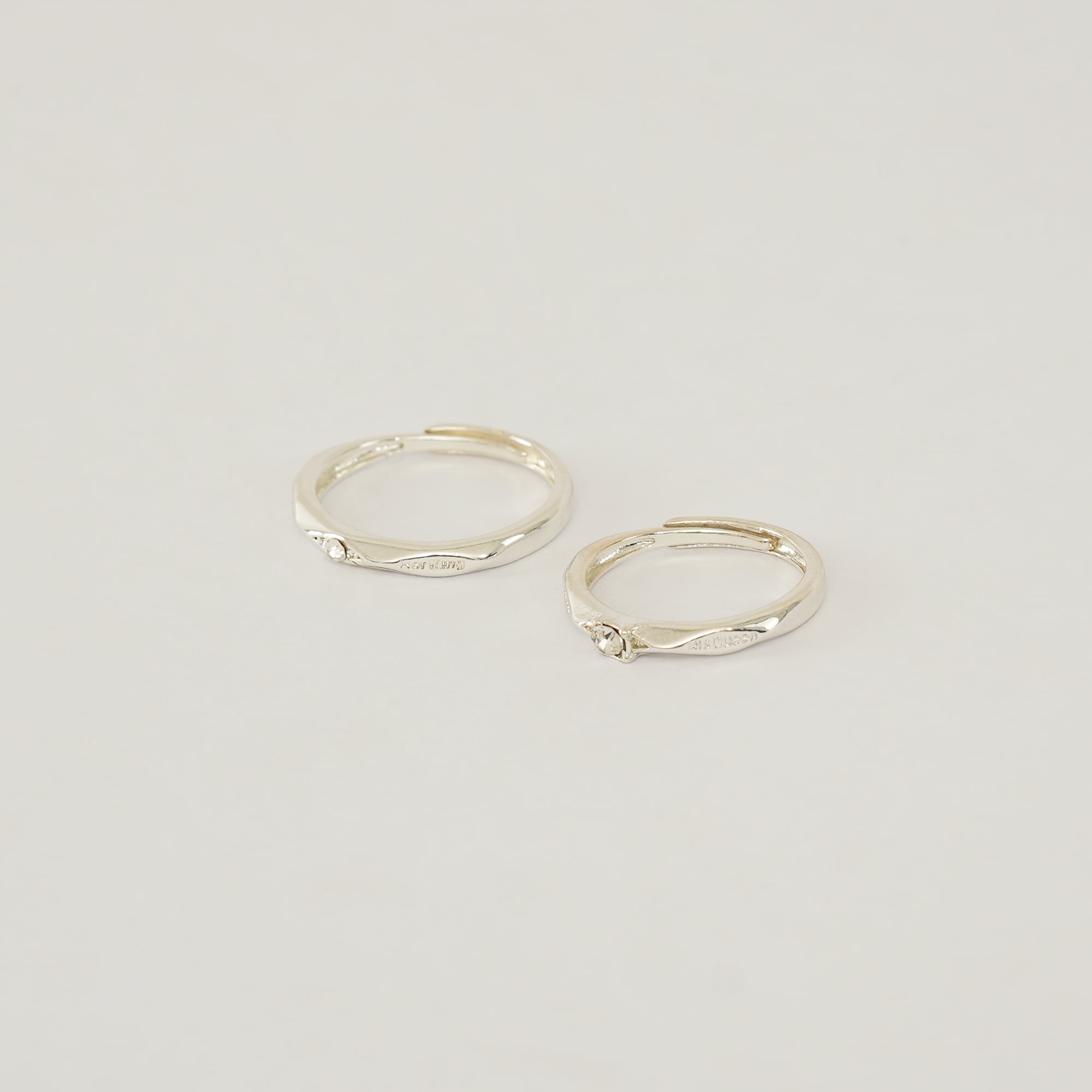 Picture of Her King His Queen Couple Wedding Rings For Women Men Valentine's Day Gift