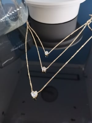 Picture of Bohemian Long Pendant Necklaces Lady Vintage Simple Multi-Layer Pentagram Love Water Necklace Statement Jewelry For Women Gift