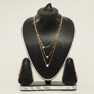 Picture of Bohemian Long Pendant Necklaces Lady Vintage Simple Multi-Layer Pentagram Love Water Necklace Statement Jewelry For Women Gift