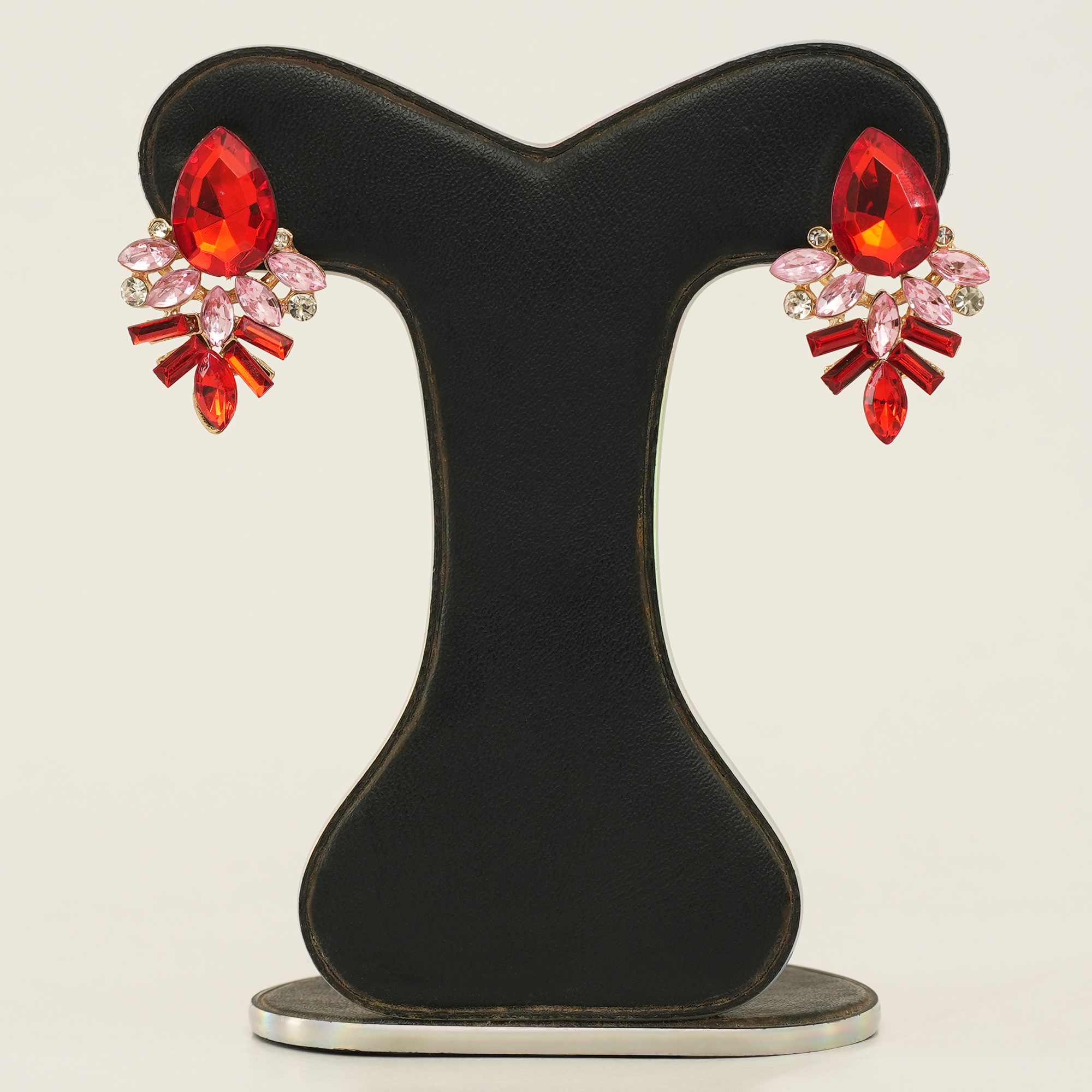 Picture of New Fashion Style Colorful Earrings Handmade Rhinestone Sweet Crystal Stud Earrings For Women Girl Luxury Jewelry 2022 - Ear Ring