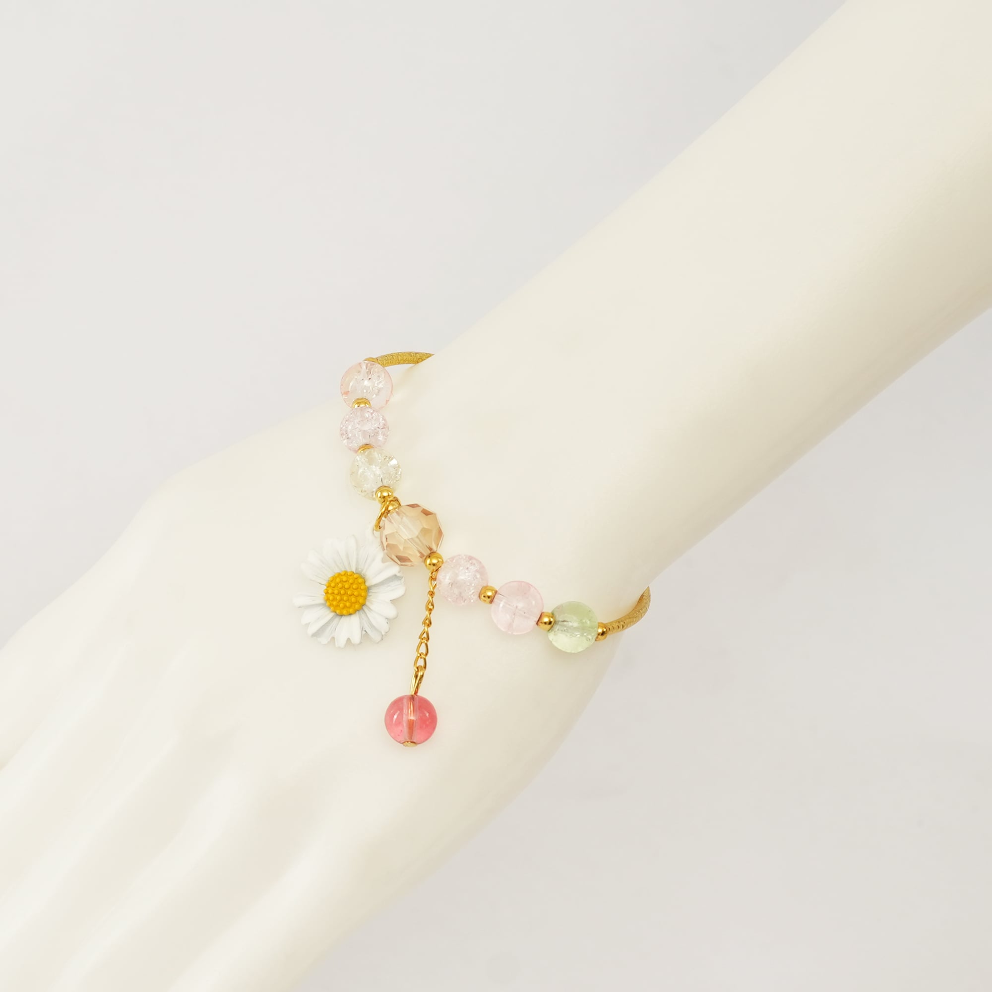 Picture of 2022 New Daisy Crystal Bracelets Bohemian Colored Handmade Crystal Beaded Bracelet Fashionable Female Jewelry - Bracelet For Women - Bracelet For Women - Bracelet