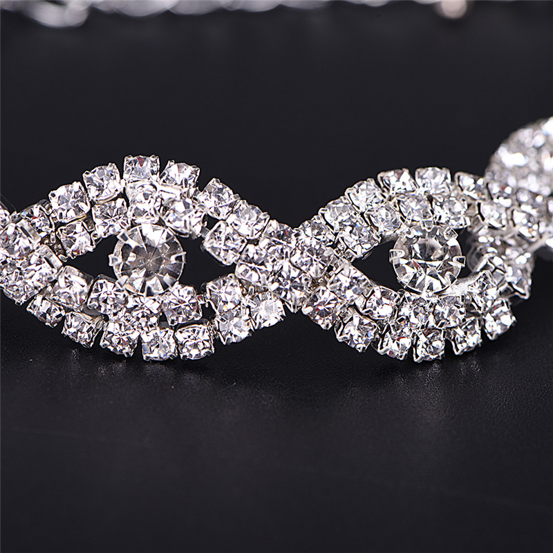 Picture of Women Elegant Luxury Bracelet Ladies Unlimited Rhinestone Wrist Chain Birthday Party Gifts - Bracelet