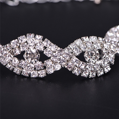 Picture of Women Elegant Luxury Bracelet Ladies Unlimited Rhinestone Wrist Chain Birthday Party Gifts - Bracelet