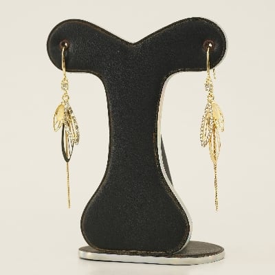Picture of Dragonfly Wings Zircon Opal Long Tassel Earrings for Women