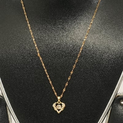 Picture of Korean Version of Personality Versatile Smart Love Pendant Fashion Ocean Heart Necklace for Your Beating Heartbeat Gift