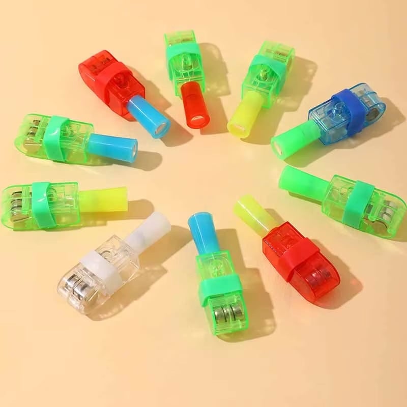 Picture of 10 Pcs Cartoon Cute Projection LED Finger Light Toys Multi-pattern Light-emitting Ring Finger Light Toys Birthday Decorations