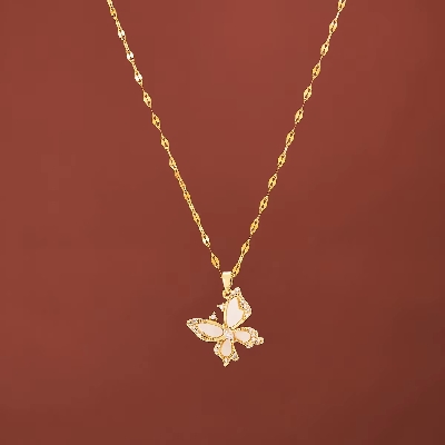 Picture of Butterfly Pendant Necklace for Girls and Women in Anniversary and Birthdayparty GIFT