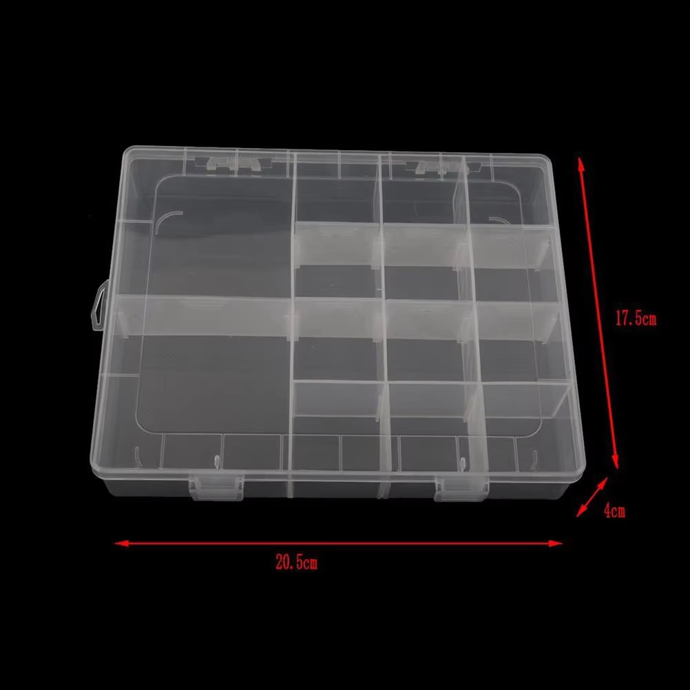 Picture of 14 Grid 1pcs Jewellery Transparent  Storage Box